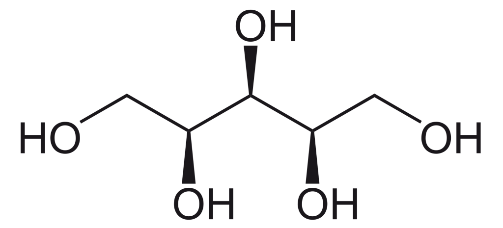 Chemische Formel von Xylitol